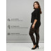 Pink Shell Women’s Plus Size Cotton Lace Pattern Leggings – Black