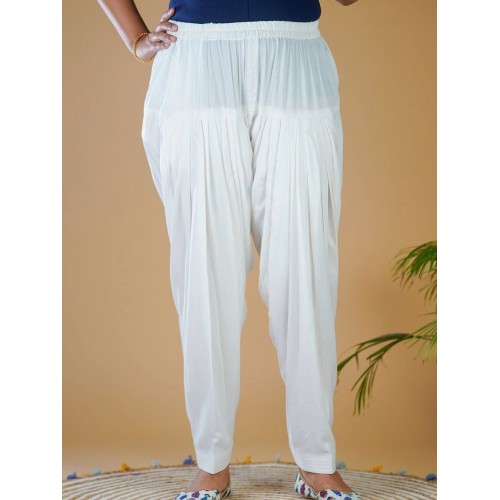 Loose-Fit Salwar White