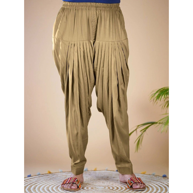 Loose-Fit Salwar Golden