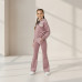 Pink Shell Kids Comfortable Peach Hooded Sweatshirt & Bottom Set
